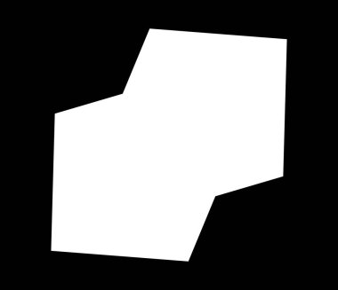 Basit soyut geometrik form (lar), şekil (ler). Rastgele, açısal veteriner tasarım ögesi