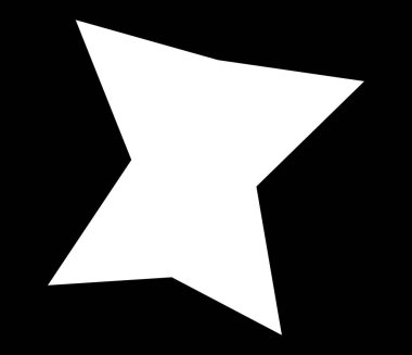 Basit soyut geometrik form (lar), şekil (ler). Rastgele, açısal veteriner tasarım ögesi