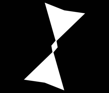 Basit soyut geometrik form (lar), şekil (ler). Rastgele, açısal veteriner tasarım ögesi