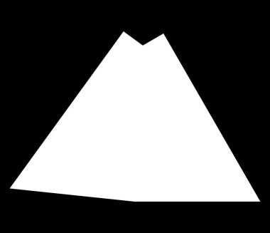 Basit soyut geometrik form (lar), şekil (ler). Rastgele, açısal veteriner tasarım ögesi