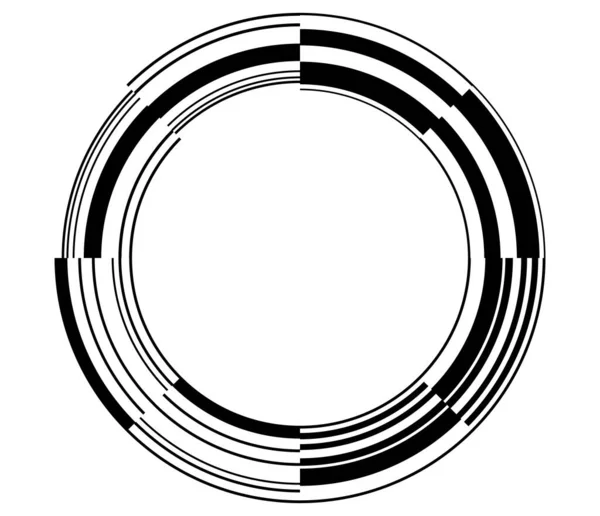 概要Gui Ui幾何学的円要素 — ストックベクタ