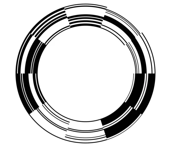 Abstract Gui Geometrisch Cirkelelement — Stockvector