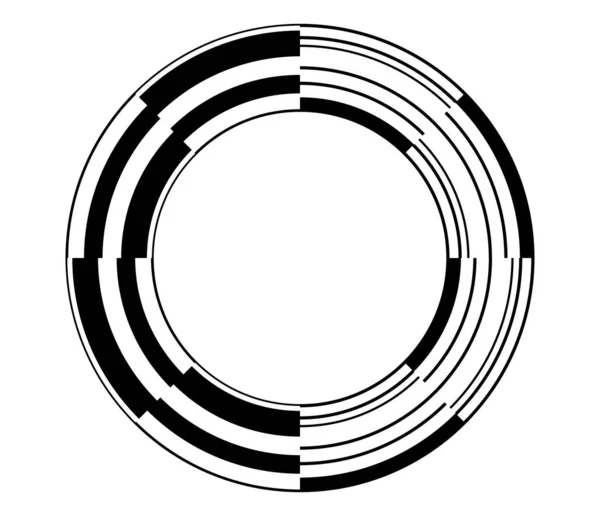 Abstract Gui Geometrisch Cirkelelement — Stockvector
