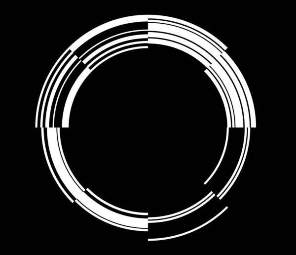 Gui Abstrak Elemen Lingkaran Geometris - Stok Vektor