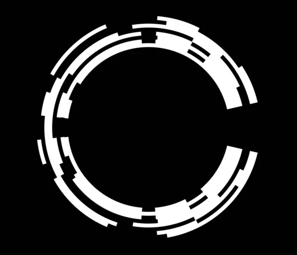 Abstrakt Gui Geometriskt Cirkelelement — Stock vektor
