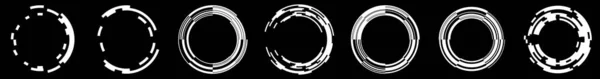 抽象Gui Ui幾何学的円要素 株式ベクトル図 クリップアートグラフィック — ストックベクタ