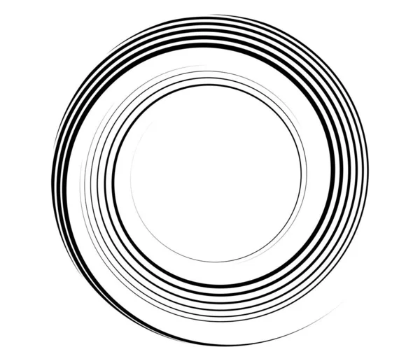 Elemento Diseño Vectorial Abstracto Espiral Remolino Giro Giro Ilustración Vectorial — Vector de stock