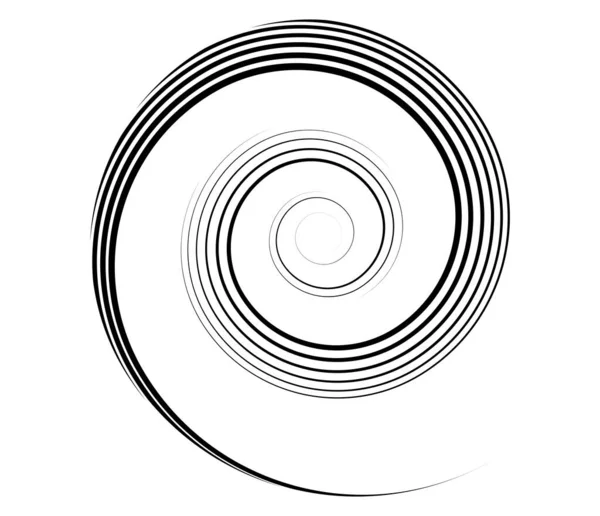 Spiral Swirl Twirl Whirl Abstract Vector Design Element Εικονογράφηση Διανυσματικού — Διανυσματικό Αρχείο