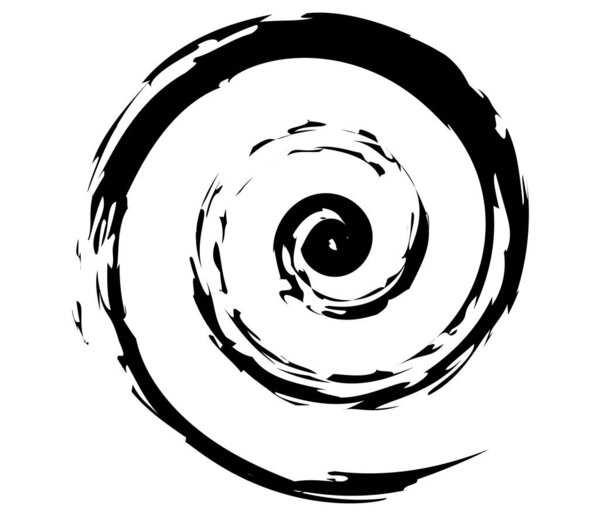 Spiral, swirl, twirl and whirl abstract vector design element - stock vector illustration, clip-art graphics
