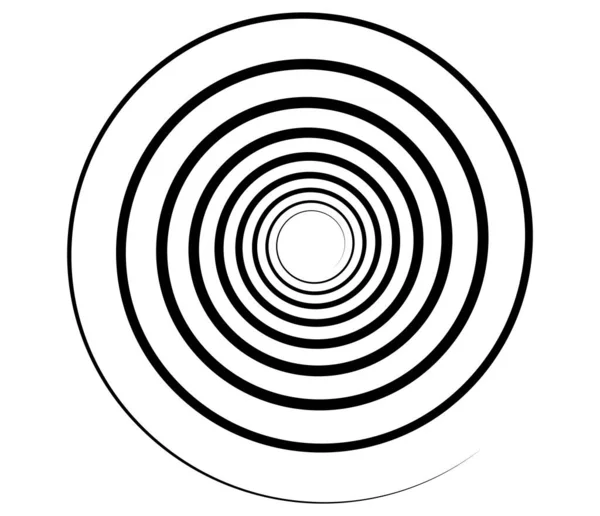 Elemento Diseño Vectorial Abstracto Espiral Remolino Giro Giro Ilustración Vectorial — Archivo Imágenes Vectoriales