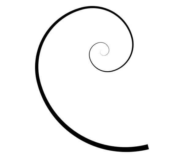 Spiral Swirl Twirl Whirl Abstract Vector Design Element Εικονογράφηση Διανυσματικού — Διανυσματικό Αρχείο