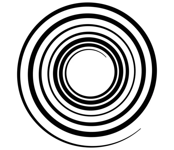 Спиральный Вихревой Вихревой Вихревой Абстрактный Векторный Элемент Дизайна Инвентарная Векторная — стоковый вектор