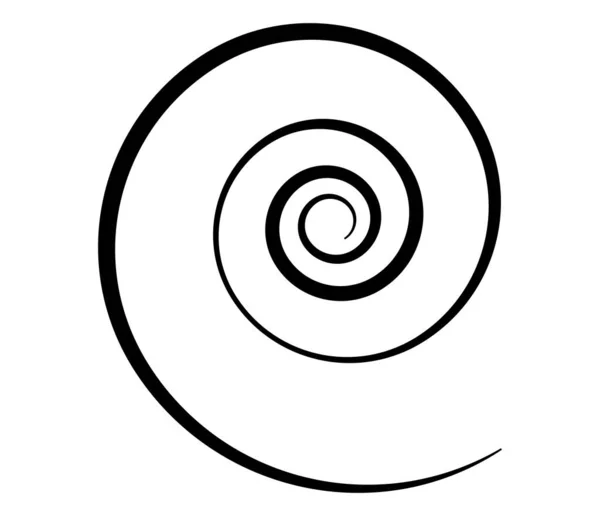 Espiral Redemoinho Girar Girar Elemento Design Vetorial Abstrato Ilustração Vetor —  Vetores de Stock