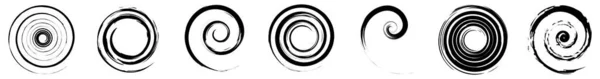 Spirale Wirbel Wirbel Und Wirbel Abstraktes Vektordesign Element Aktienvektorillustration Clip — Stockvektor