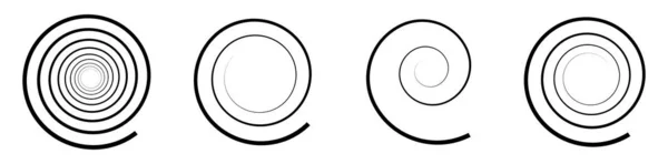 Espiral Redemoinho Girar Girar Elemento Design Vetorial Abstrato Ilustração Vetor —  Vetores de Stock