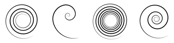 Espiral Redemoinho Girar Girar Elemento Design Vetorial Abstrato Ilustração Vetor —  Vetores de Stock