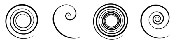 Spiral Swirl Twirl Whirl Abstract Vector Design Element Εικονογράφηση Διανυσματικού — Διανυσματικό Αρχείο