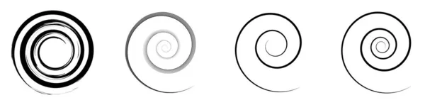 Espiral Redemoinho Girar Girar Elemento Design Vetorial Abstrato Ilustração Vetor —  Vetores de Stock