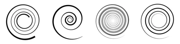 Espiral Redemoinho Girar Girar Elemento Design Vetorial Abstrato Ilustração Vetor — Vetor de Stock