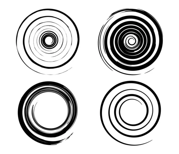 Espiral Redemoinho Girar Girar Elemento Design Vetorial Abstrato Ilustração Vetor — Vetor de Stock