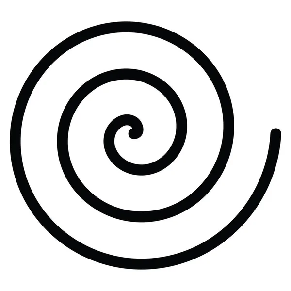 Archimedean Spiral Swirl Twirl Whirl Design Element Stock Vector Illustration — Stock Vector