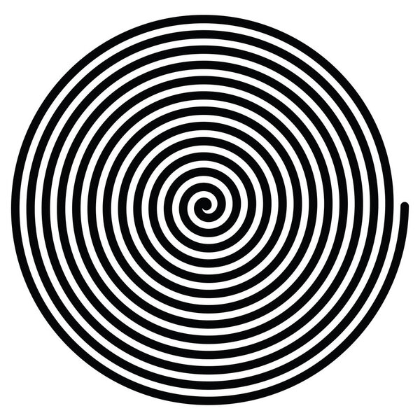 Archimedean spiral. Swirl, twirl, whirl design element - stock vector illustration, clip-art graphics