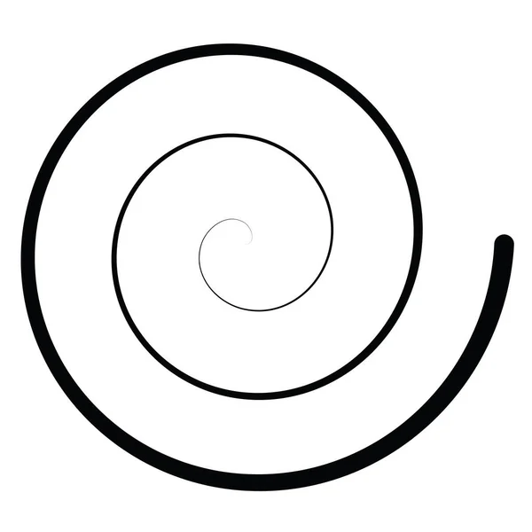 Espiral Arquimedano Rodar Girar Redemoinho Elemento Design Ilustração Vetor Estoque —  Vetores de Stock