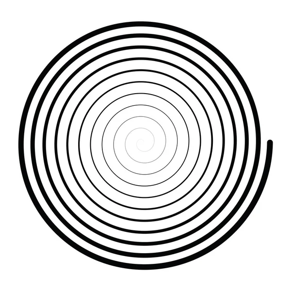 阿基米德螺旋 涡旋设计元素 存货矢量图解 剪贴画 — 图库矢量图片