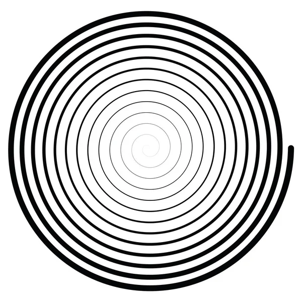 Espiral Arquímedes Remolino Giro Elemento Diseño Giro Ilustración Vector Stock — Archivo Imágenes Vectoriales