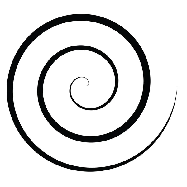 Archimedische Spirale Wirbel Wirbel Wirbel Designelement Aktienvektorillustration Clip Art Grafiken — Stockvektor