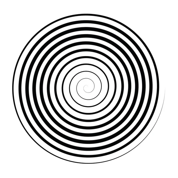 Ärkebiskoplig Spiral Snurra Snurra Virvel Designelement Stock Vektor Illustration Clip — Stock vektor