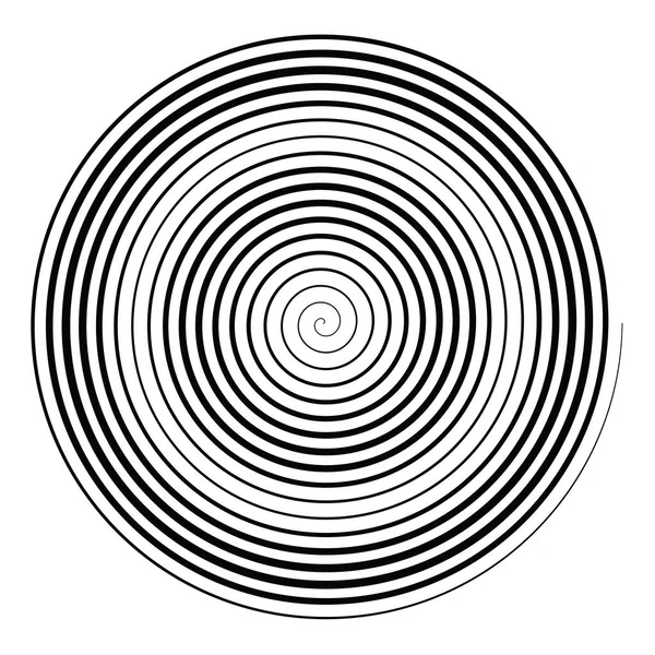 Archimedean Spiral Swirl Twirl Whirl Design Element Stock Vector Illustration — Stock Vector