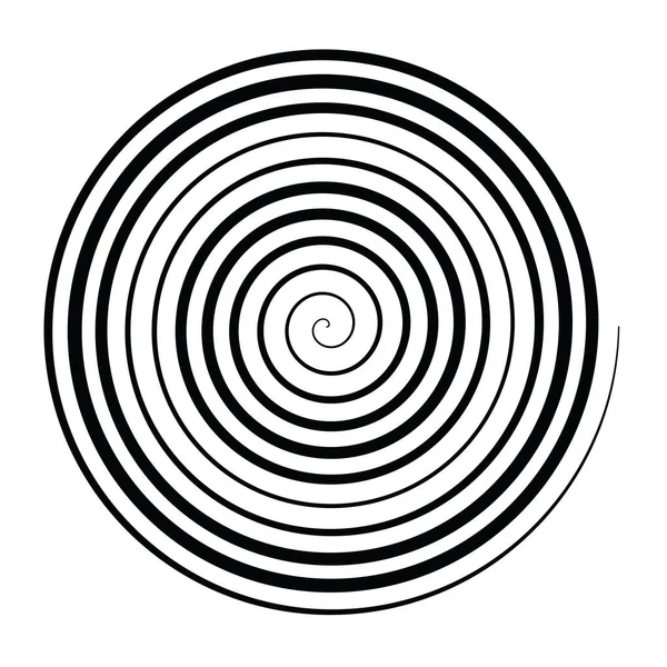 Spirale Archimédienne Tourbillon Tourbillon Élément Conception Tourbillon Illustration Vectorielle Stock — Image vectorielle