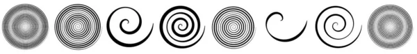 Архімедальна Спіраль Вихор Вихор Елемент Дизайну Вихор Стокова Векторна Ілюстрація — стоковий вектор
