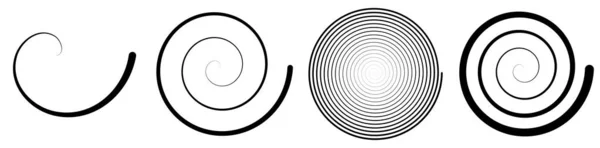 阿基米德螺旋 涡旋设计元素 存货矢量图解 剪贴画 — 图库矢量图片