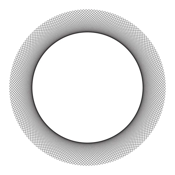 Motivo Abstracto Circular Geométrico Icono Símbolo Radial Radiante Vector Elemento — Archivo Imágenes Vectoriales
