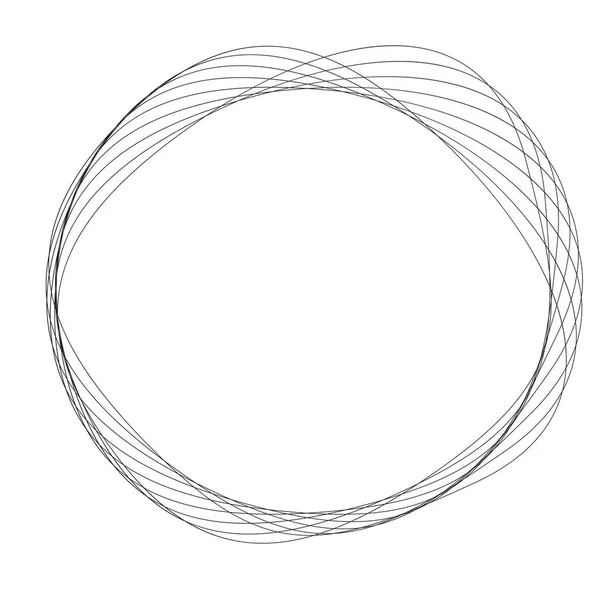 Géométrique Motif Abstrait Circulaire Icône Symbole Vecteur Radial Éléments Conception — Image vectorielle