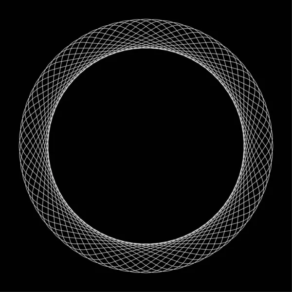 Geométrica Circular Motivo Abstrato Ícone Símbolo Radial Irradiando Vetor Elemento —  Vetores de Stock