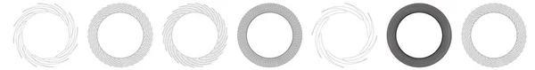 Geometric Circular Abstract Motif Icon Symbol Radial Radiating Design Element — Stock Vector