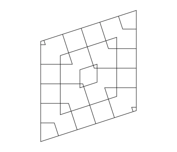 Rejilla Geométrica Malla Forma Espejo Abstracto Rejilla Rejilla Enrejado Elemento — Archivo Imágenes Vectoriales