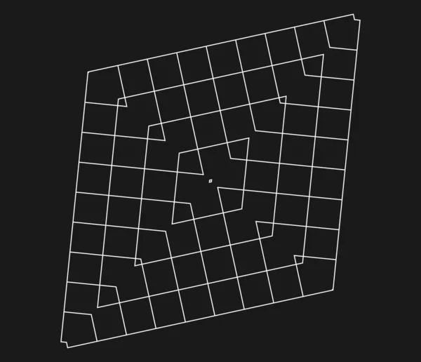 Геометрическая Сетка Сетка Абстрактной Зеркальной Форме Решетка Решетка Элемент Шаблона — стоковый вектор
