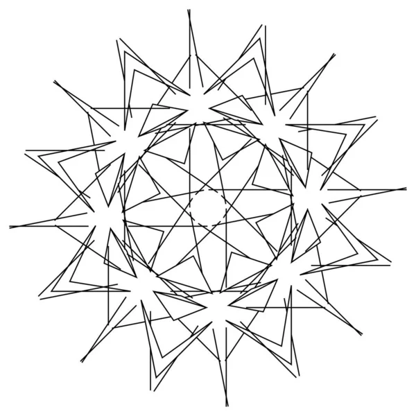 幾何学的抽象アイコン シンボルモチーフ — ストックベクタ