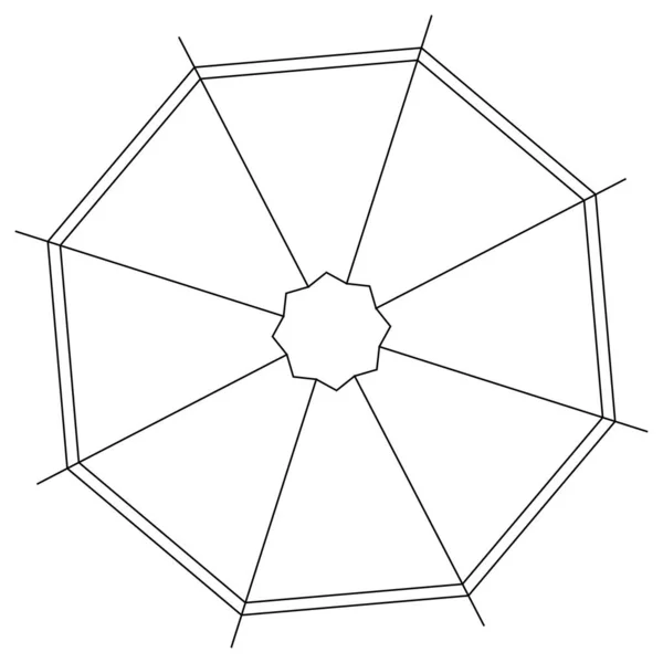 Geometrische Abstrakte Ikone Symbolmotiv — Stockvektor