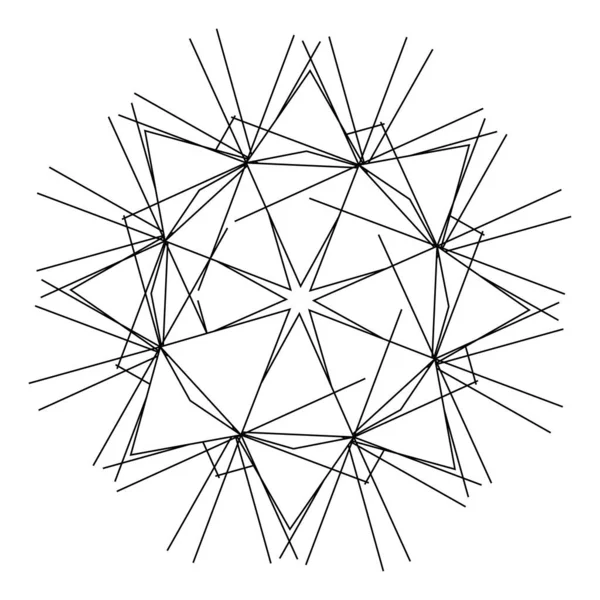 Icono Abstracto Geométrico Motivo Del Símbolo — Vector de stock