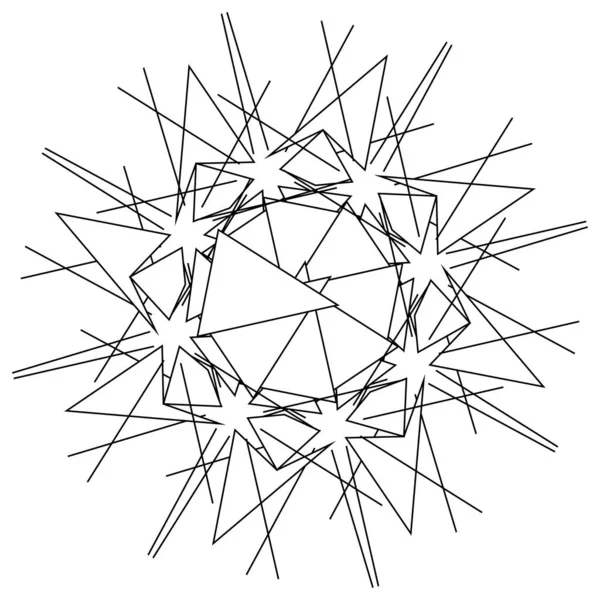 幾何学的抽象アイコン シンボルモチーフ — ストックベクタ