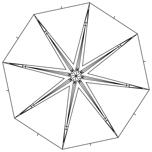 Geometrische Abstracte Icoon Symbool Motief — Stockvector