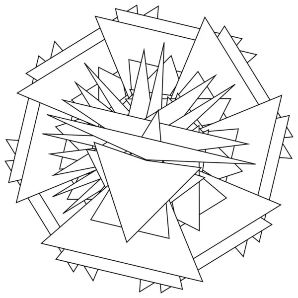 Geometrische Abstrakte Ikone Symbolmotiv — Stockvektor