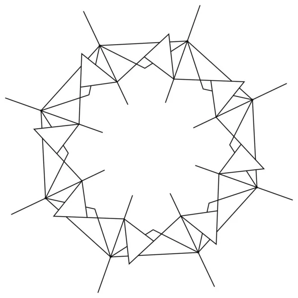 Geometrische Abstrakte Ikone Symbolmotiv — Stockvektor