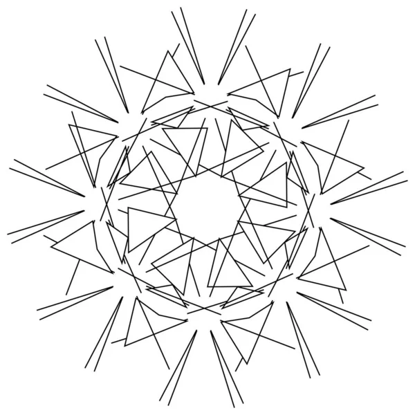 Geometrische Abstrakte Ikone Symbolmotiv — Stockvektor