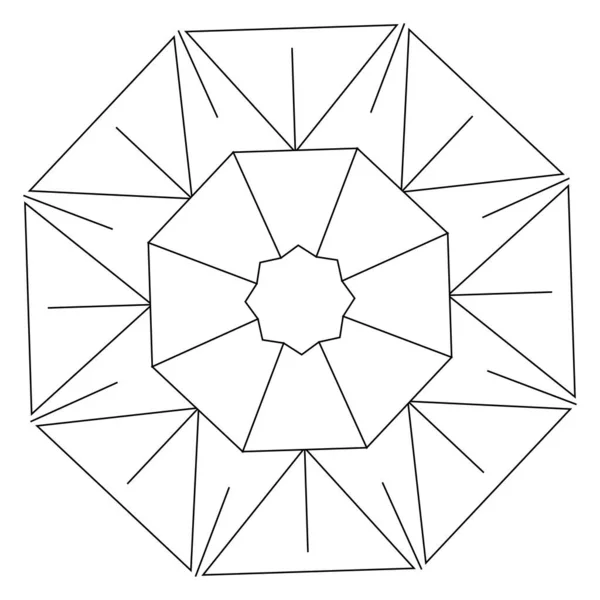 Ícone Abstrato Geométrico Motivo Símbolo —  Vetores de Stock